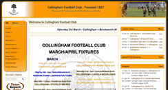 Desktop Screenshot of collinghamfootballclub.co.uk