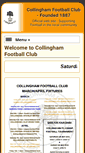 Mobile Screenshot of collinghamfootballclub.co.uk