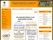 Tablet Screenshot of collinghamfootballclub.co.uk